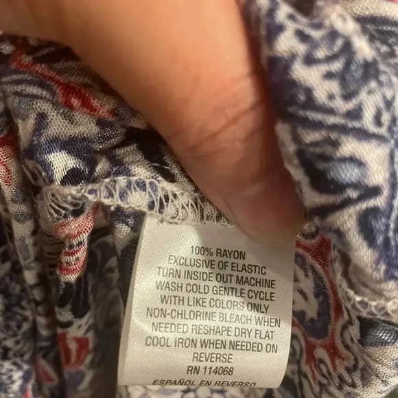 Style & Co casual tunic maxi multicolor dress boho size Small - Picture 8 of 8